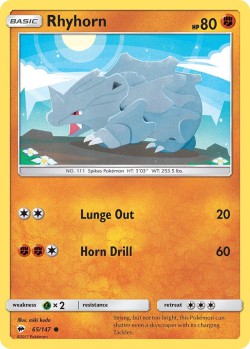 Carte Pokémon: Rhyhorn