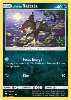 Carte Pokémon: Alolan Rattata