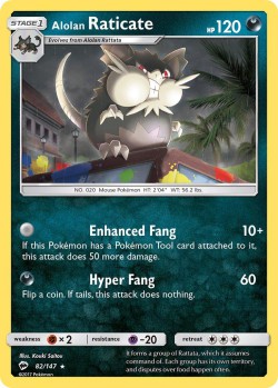 Carte Pokémon: Alolan Raticate