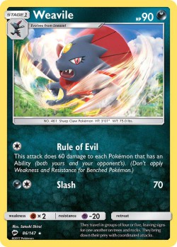 Carte Pokémon: Weavile