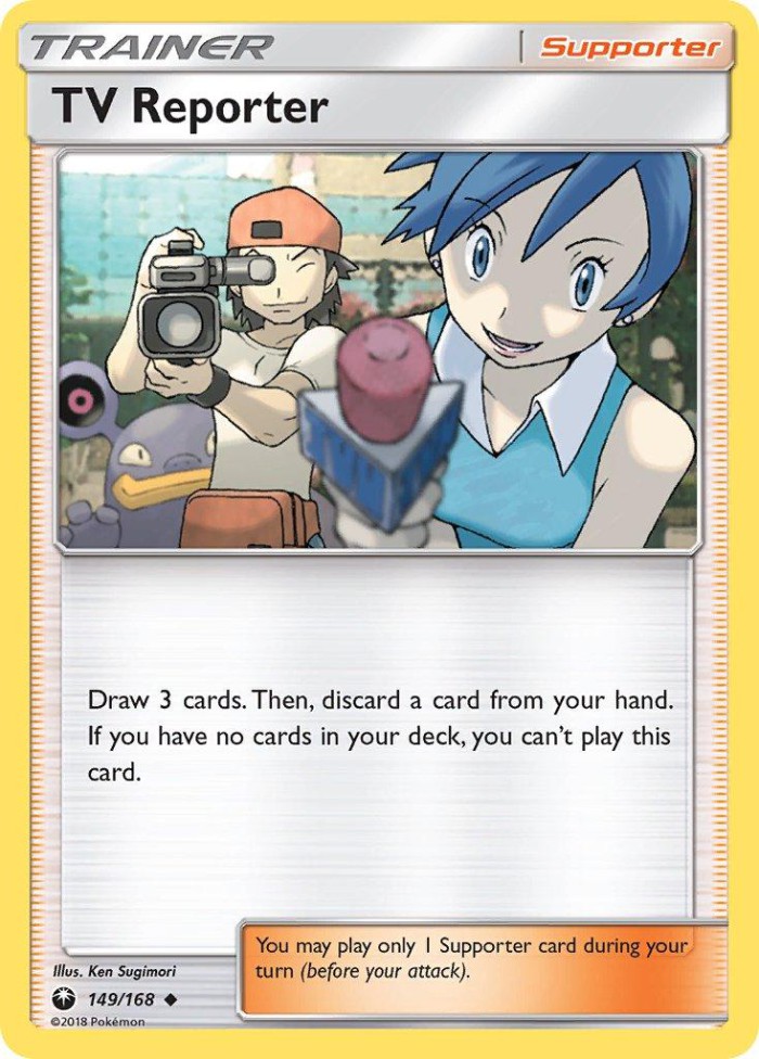 Carte Pokémon: TV Reporter [Journaliste Télé]