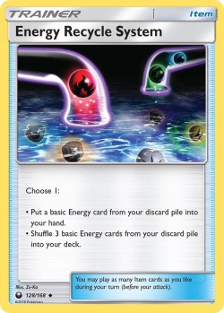 Carte Pokémon: Energy Recycle System