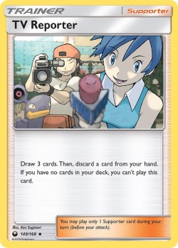 Carte Pokémon: TV Reporter