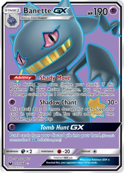 Carte Pokémon: Banette GX