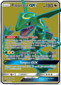Carte Pokémon: Rayquaza GX