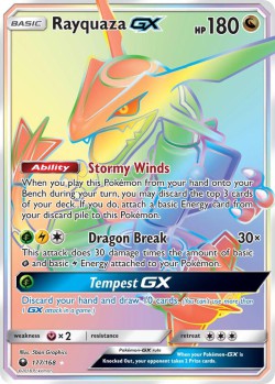 Carte Pokémon: Rayquaza GX