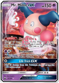 Carte Pokémon: Mr. Mime GX