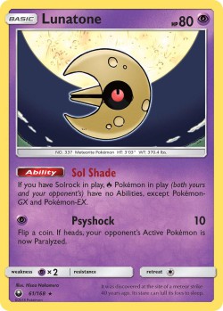 Carte Pokémon: Lunatone