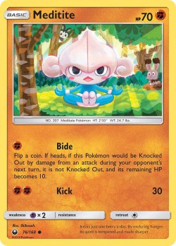 Carte Pokémon: Meditite