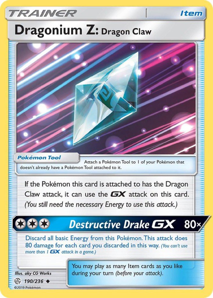 Carte Pokémon: Dragonium Z: Dragon Claw [Dracozélite : Dracogriffe]