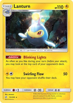 Carte Pokémon: Lanturn