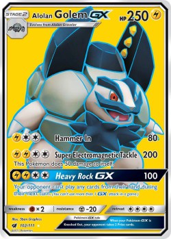 Carte Pokémon: Alolan Golem GX