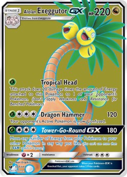 Carte Pokémon: Alolan Exeggutor GX