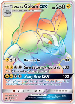 Carte Pokémon: Alolan Golem GX