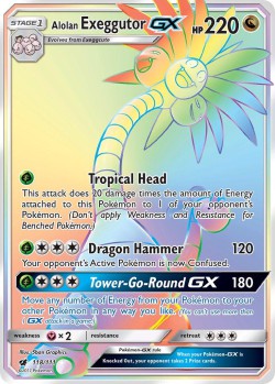 Carte Pokémon: Alolan Exeggutor GX
