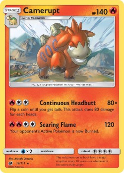 Carte Pokémon: Camerupt