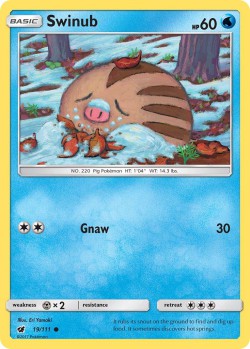 Carte Pokémon: Swinub