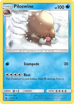 Carte Pokémon: Piloswine