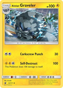 Carte Pokémon: Alolan Graveler