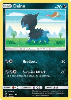 Carte Pokémon: Deino