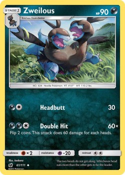 Carte Pokémon: Zweilous