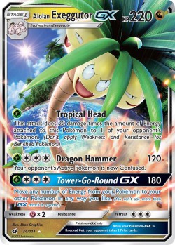 Carte Pokémon: Alolan Exeggutor GX
