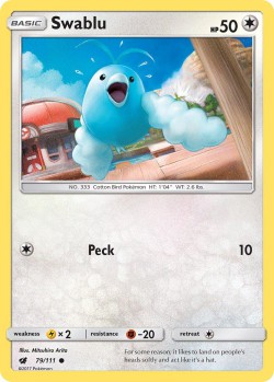 Carte Pokémon: Swablu