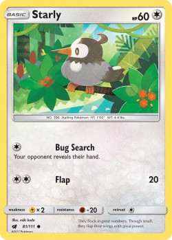 Carte Pokémon: Starly