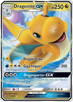 Carte Pokémon: Dragonite GX