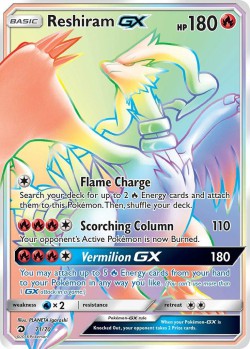 Carte Pokémon: Reshiram GX