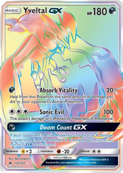 Carte Pokémon: Yveltal GX