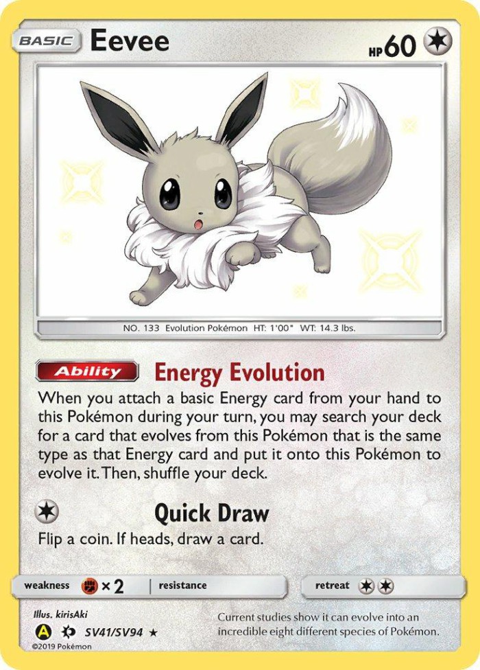 Carte Pokémon: Eevee [Évoli]