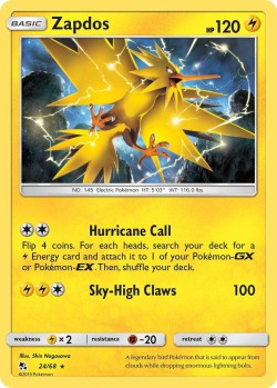 Carte Pokémon: Zapdos