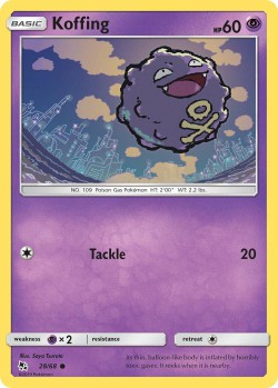 Carte Pokémon: Koffing