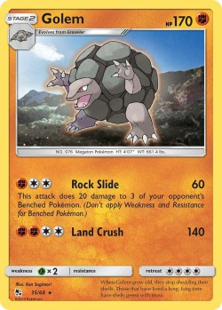 Carte Pokémon: Golem