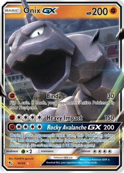 Carte Pokémon: Onix GX