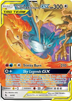 Carte Pokémon: Moltres & Zapdos & Articuno GX
