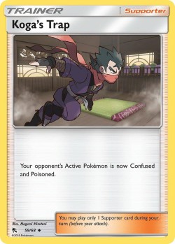 Carte Pokémon: Koga's Trap