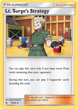 Carte Pokémon: Lt. Surge's Strategy