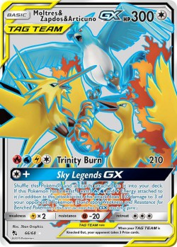 Carte Pokémon: Moltres & Zapdos & Articuno GX