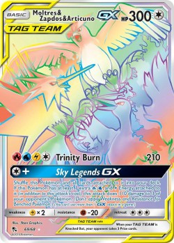 Carte Pokémon: Moltres & Zapdos & Articuno GX