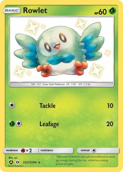 Carte Pokémon: Rowlet