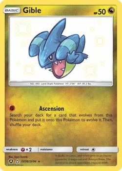 Carte Pokémon: Gible