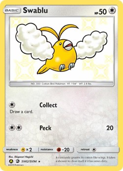 Carte Pokémon: Swablu