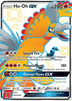 Carte Pokémon: Ho-Oh GX