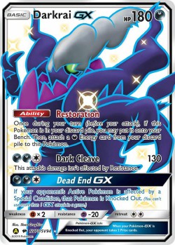 Carte Pokémon: Darkrai GX