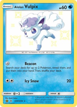 Carte Pokémon: Alolan Vulpix