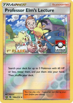 Carte Pokémon: Professor Elm's Lecture