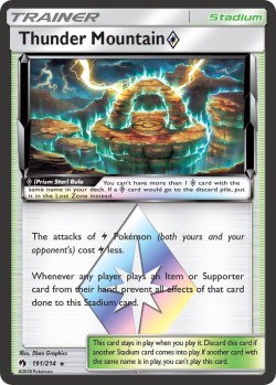 Carte Pokémon: Thunder Mountain Prism Star