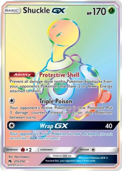 Carte Pokémon: Shuckle GX